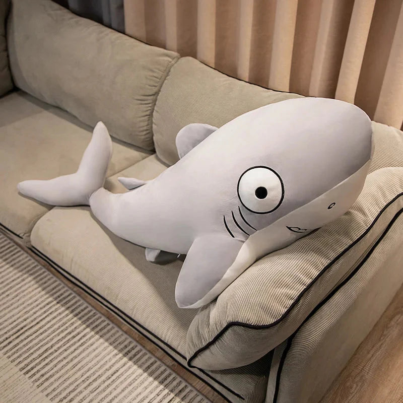 Adorable Cheeky Gray Blue Shark Plush Toys