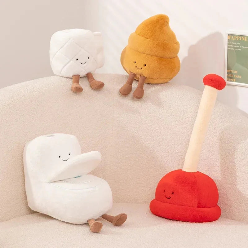 Ultimate Toilet Buddies Plushie Collection: Fun Poop Tissue Plunger Toys!