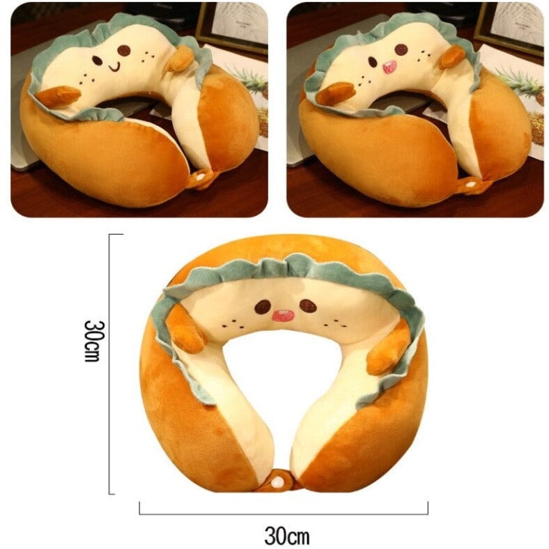 Adorable Kawaii U-Shaped Travel Neck Support Pillow