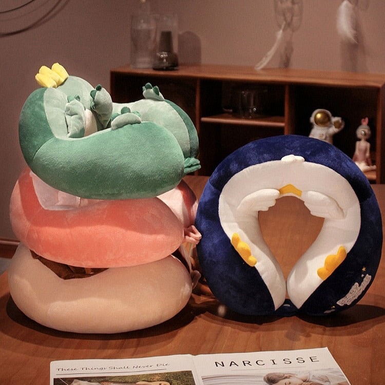 Adorable Kawaii U-Shaped Travel Neck Support Pillow