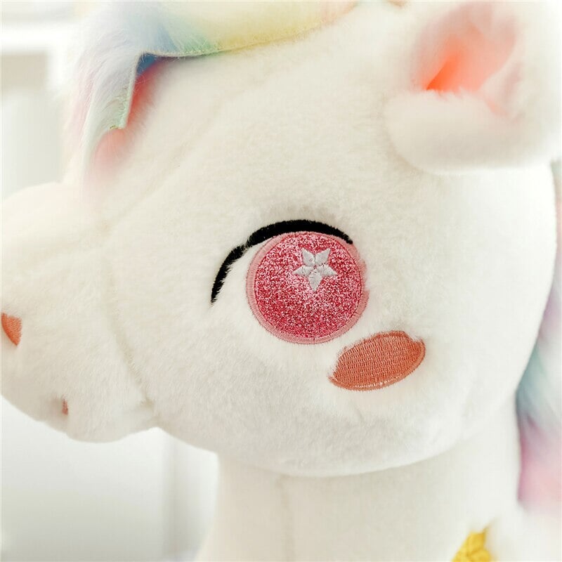 Magical White Unicorn Pony Plush Toy - The Dreamy Companion!