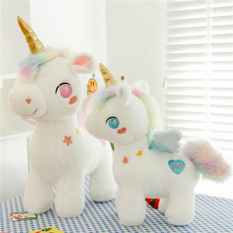 Magical White Unicorn Pony Plush Toy - The Dreamy Companion!