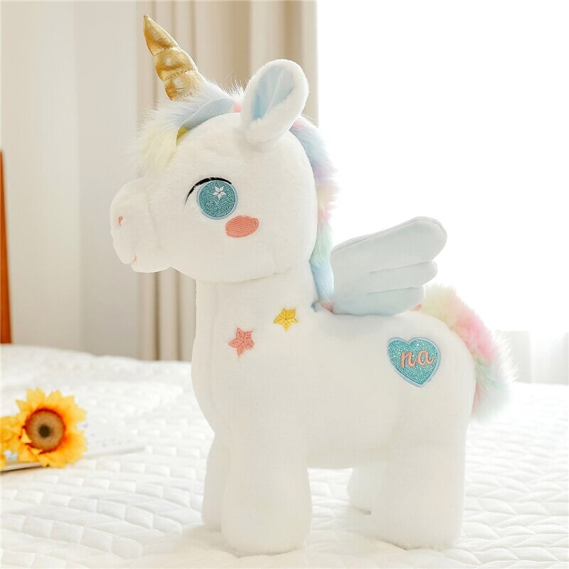 Magical White Unicorn Pony Plush Toy - The Dreamy Companion!