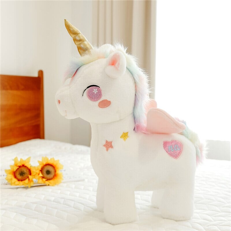 Magical White Unicorn Pony Plush Toy - The Dreamy Companion!