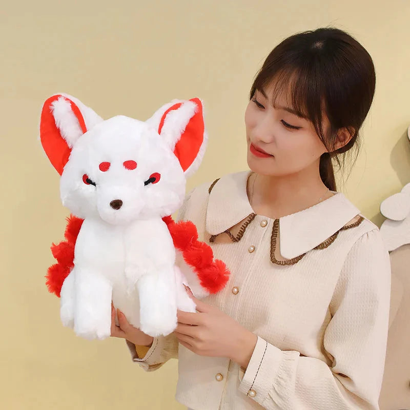 Adorable White Nine-Tailed Fox Plush Toys