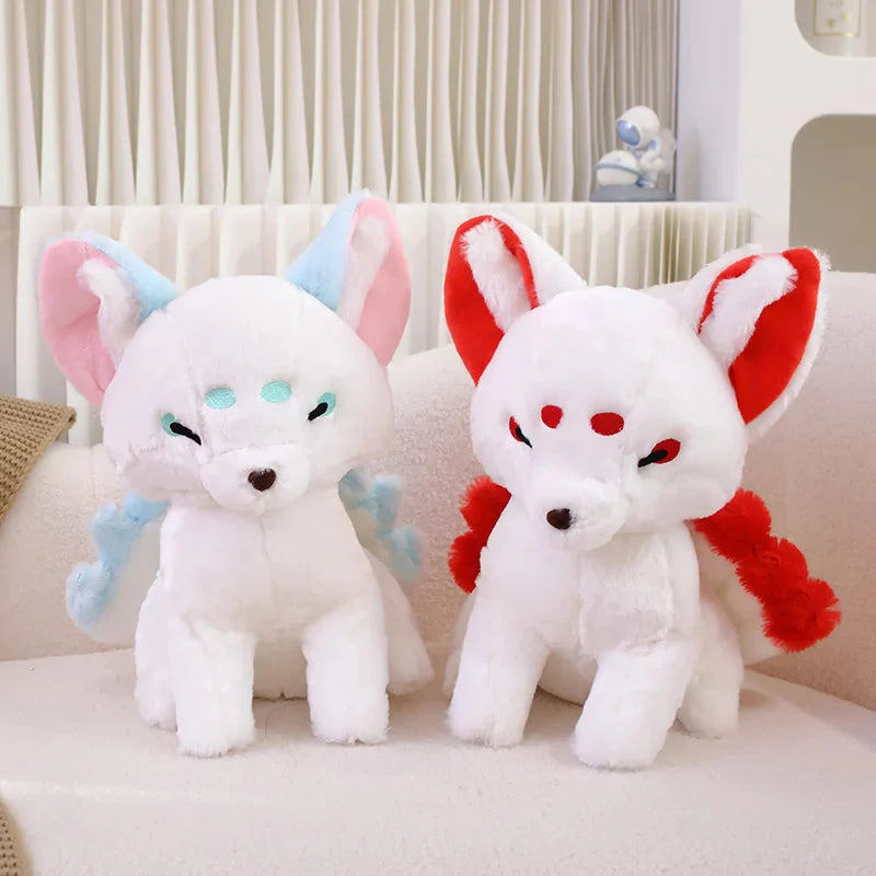 Adorable White Nine-Tailed Fox Plush Toys