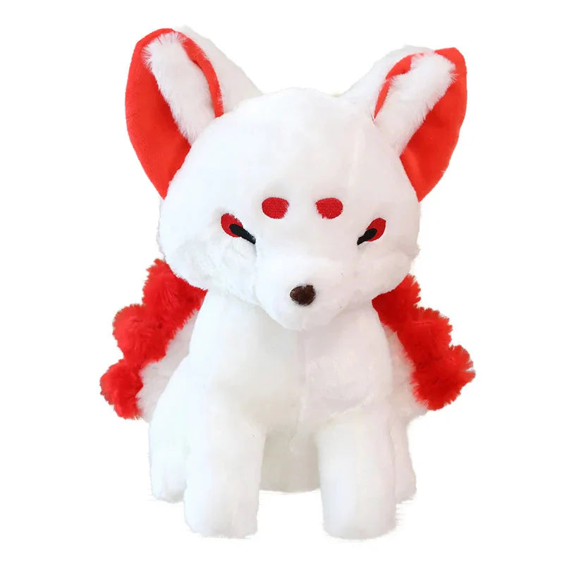 Adorable White Nine-Tailed Fox Plush Toys