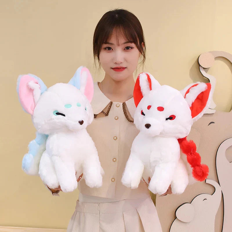 Adorable White Nine-Tailed Fox Plush Toys