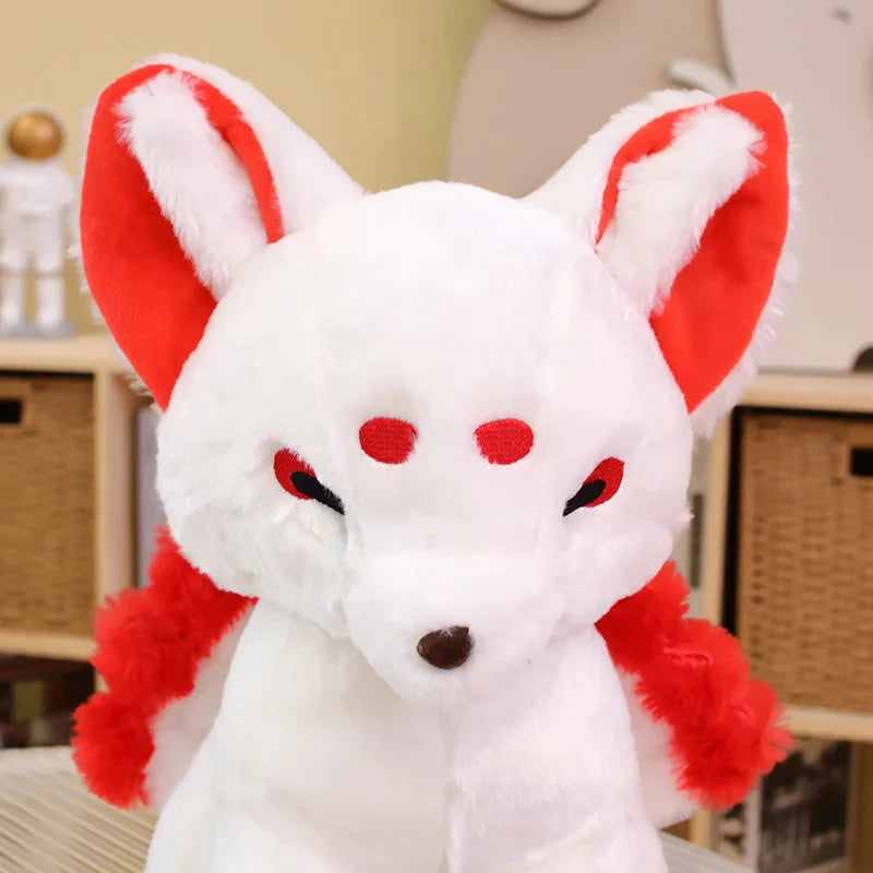Adorable White Nine-Tailed Fox Plush Toys