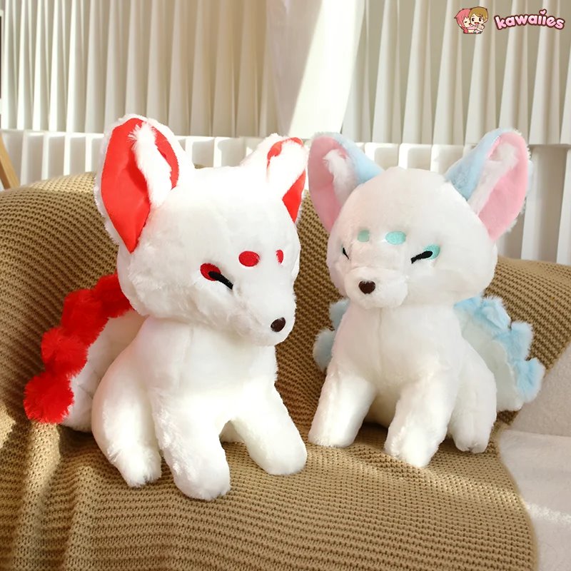 Adorable White Nine-Tailed Fox Plush Toys