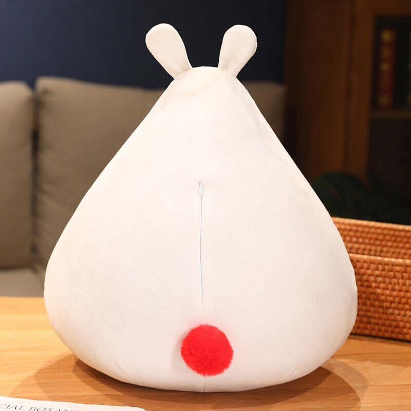 Adorable Zuki the White Bunny Plush Toy with Charming Mini Face
