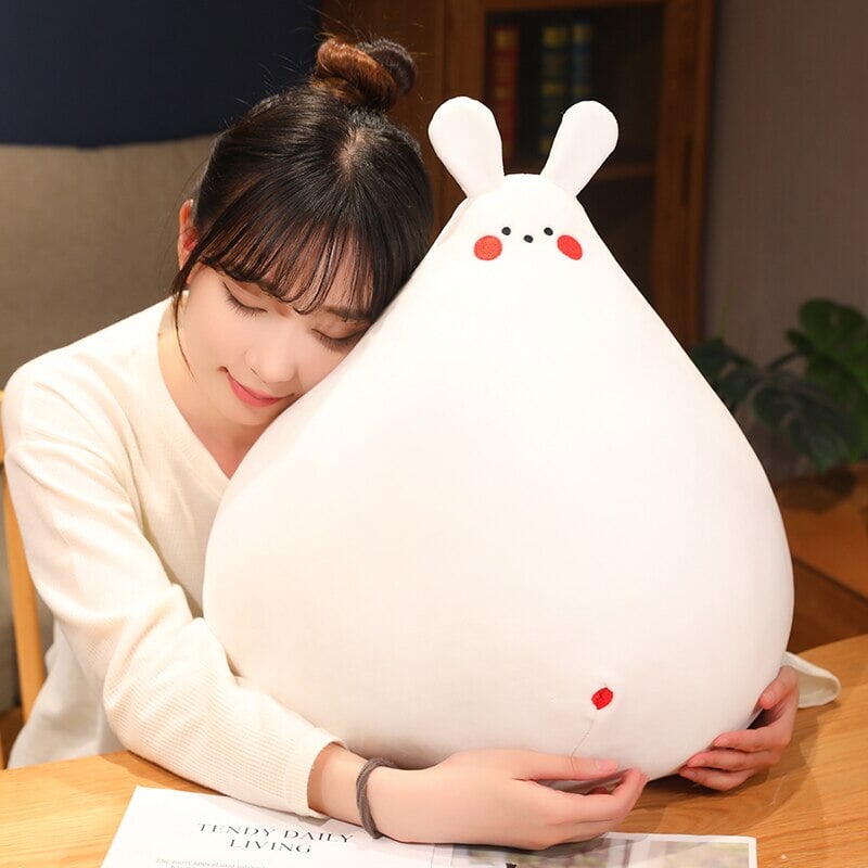 Adorable Zuki the White Bunny Plush Toy with Charming Mini Face