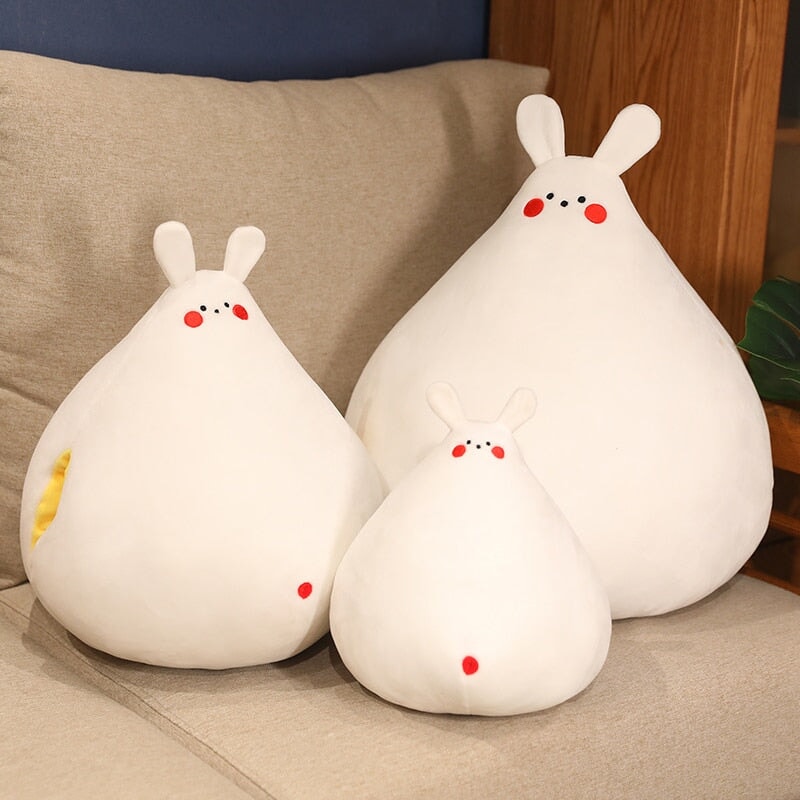 Adorable Zuki the White Bunny Plush Toy with Charming Mini Face