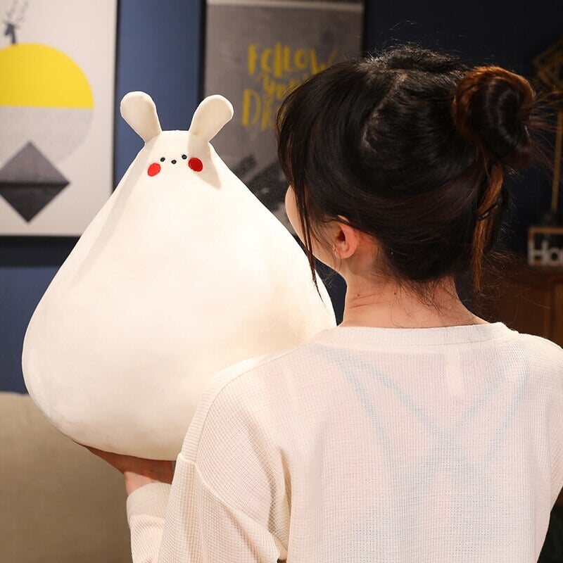 Adorable Zuki the White Bunny Plush Toy with Charming Mini Face
