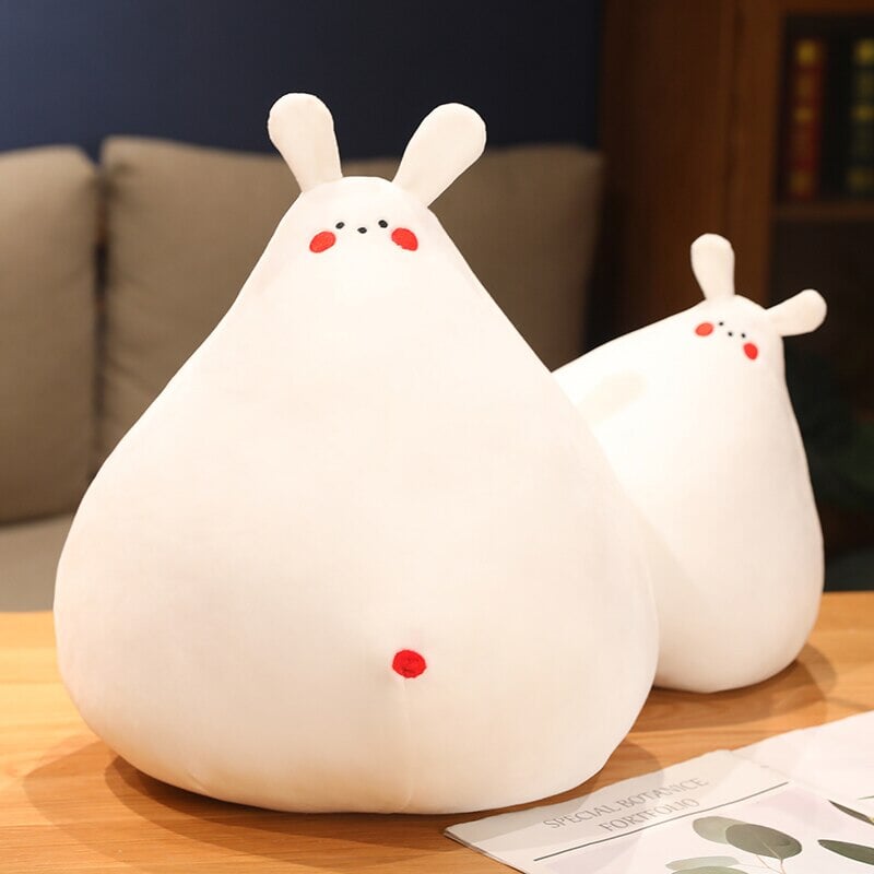Adorable Zuki the White Bunny Plush Toy with Charming Mini Face