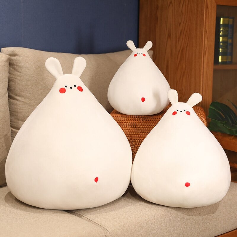 Adorable Zuki the White Bunny Plush Toy with Charming Mini Face