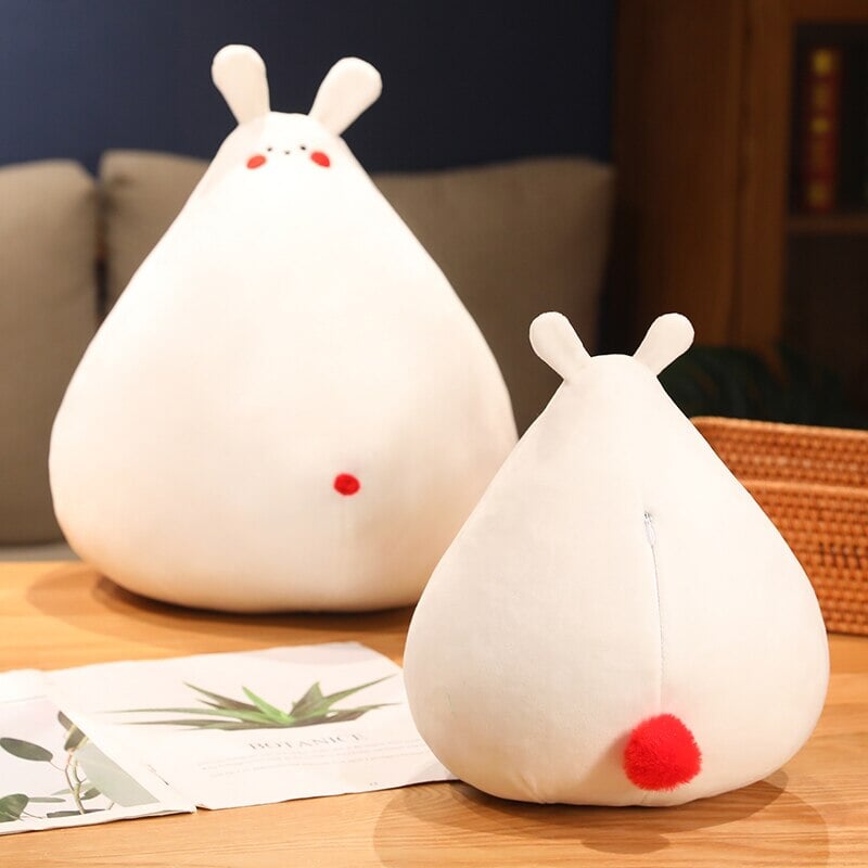 Adorable Zuki the White Bunny Plush Toy with Charming Mini Face