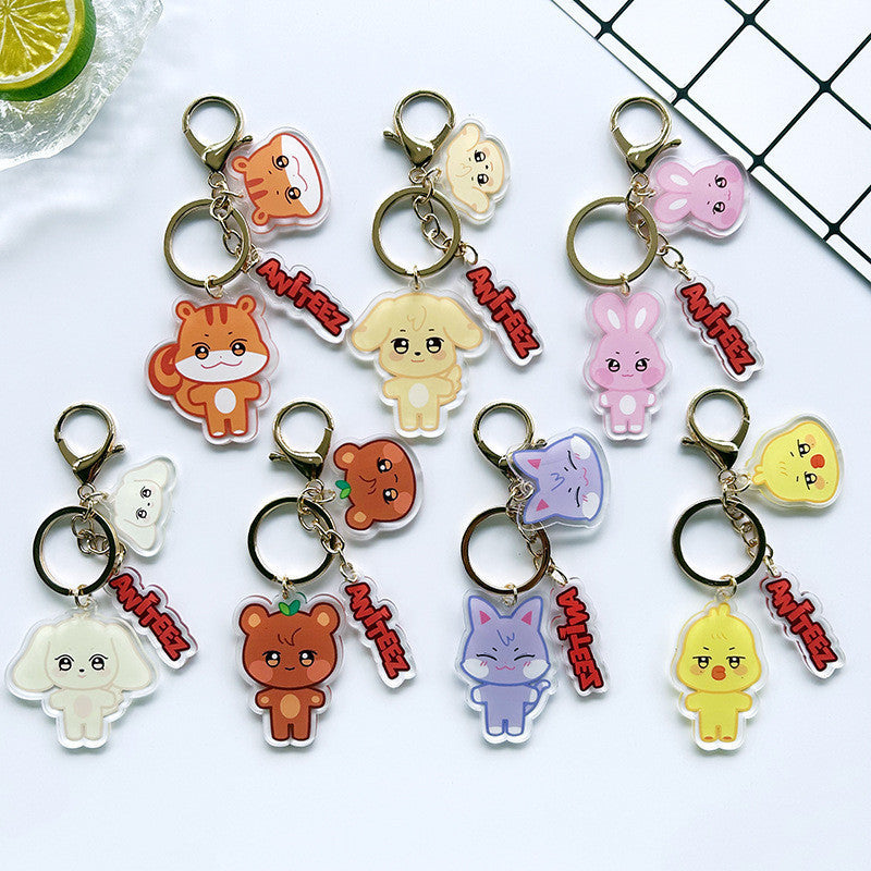 Ateez Aniteez Keychain