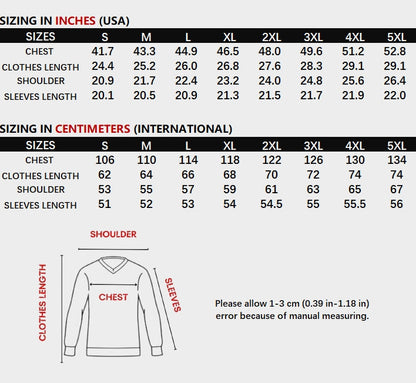 CORTIS logo hoodie size chart
