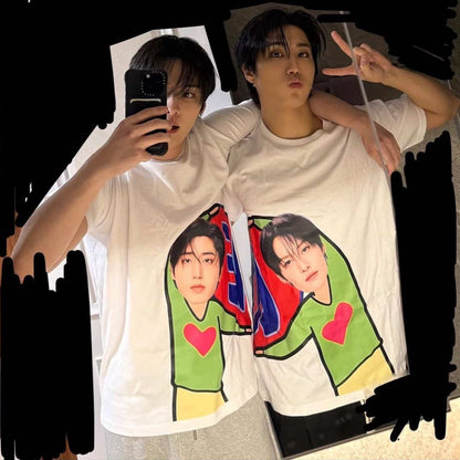 Lee Know and Han matching couple T-Shirts