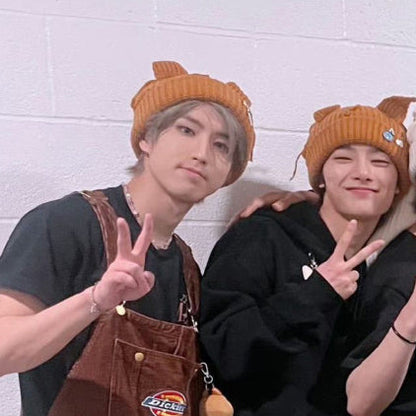 Cute Cat Ears Knitted Hat Beanie