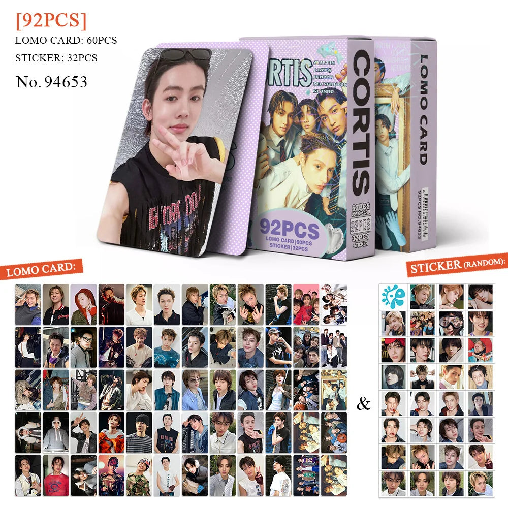 CORTIS Lomo Cards + Stickers purple
