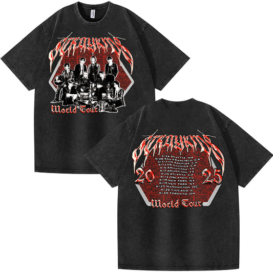 SKZ DOMINATE US TOUR 2025 T-SHIRT VINTAGE