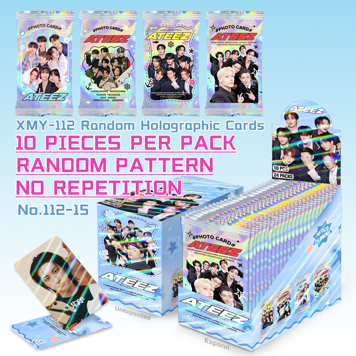 [NEW CONCEPT] ATEEZ BLIND BOX PHOTOCARDS 10 PCS