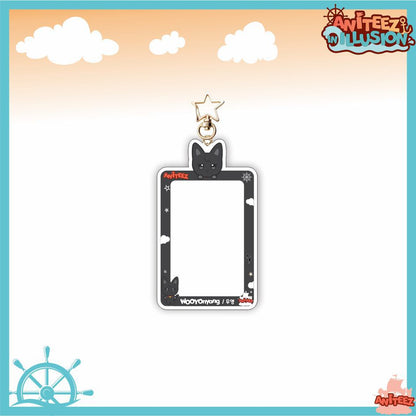 [NEW] Ateez Aniteez Illusion Photocard Holder Keychain