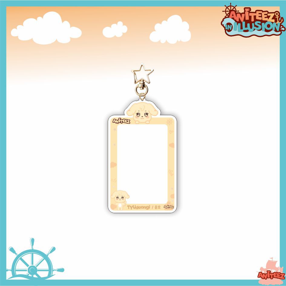 [NEW] Ateez Aniteez Illusion Photocard Holder Keychain