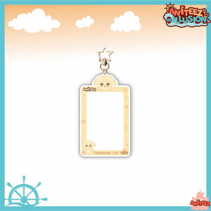 [NEW] Ateez Aniteez Illusion Photocard Holder Keychain