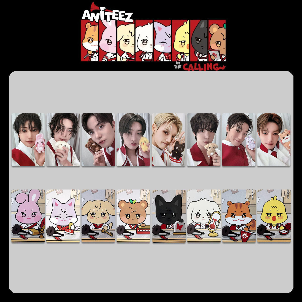 [NEW] Ateez Aniteez In The Calling Photocards 8PCS