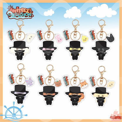 [NEW] Ateez Aniteez Illusion Hat Acrylic Keychain