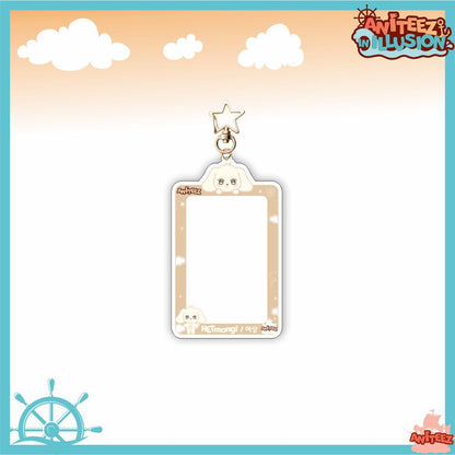 [NEW] Ateez Aniteez Illusion Photocard Holder Keychain