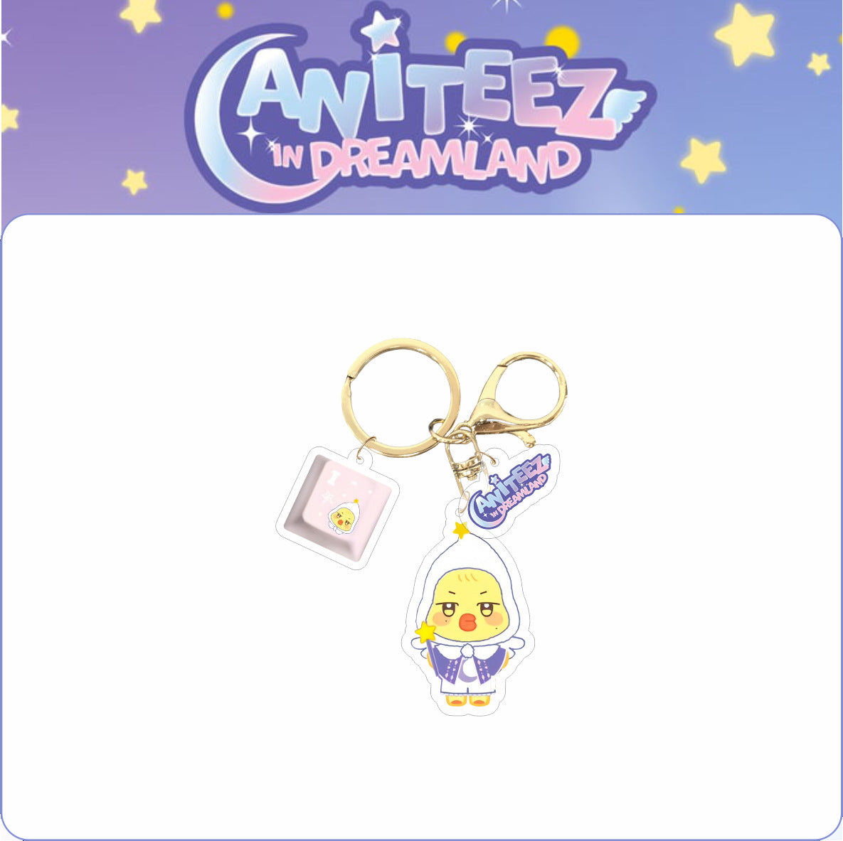 [NEW] Ateez Aniteez In Dreamland Double Pendant Keychain