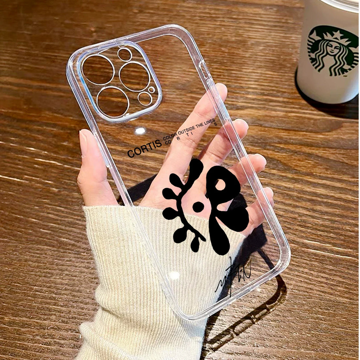 CORTIS logo phone case transparent soft shell
