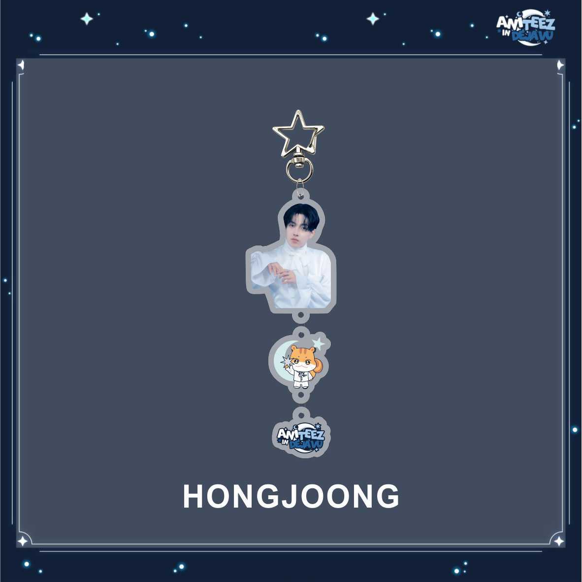 [NEW] Ateez Aniteez In Deja Vu Member Photo Keychain