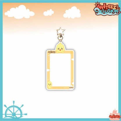 [NEW] Ateez Aniteez Illusion Photocard Holder Keychain