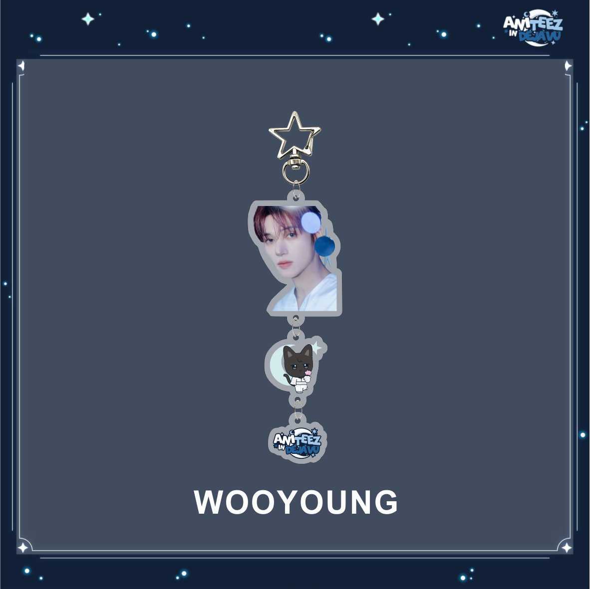 [NEW] Ateez Aniteez In Deja Vu Member Photo Keychain