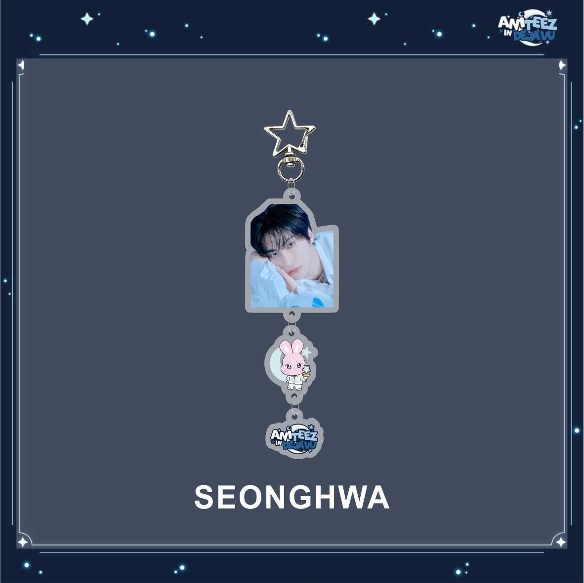 [NEW] Ateez Aniteez In Deja Vu Member Photo Keychain
