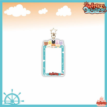 [NEW] Ateez Aniteez Illusion Photocard Holder Keychain
