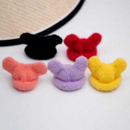 Bear Ear Knit Beanie for 10cm Plush