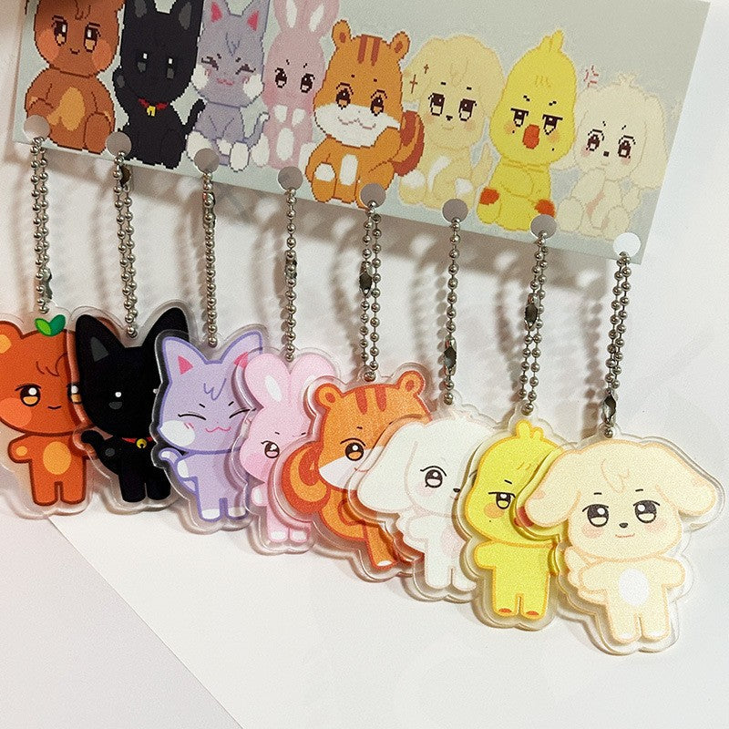 [NEW] Ateez Aniteez Acrylic Keychain Set (8PCS)