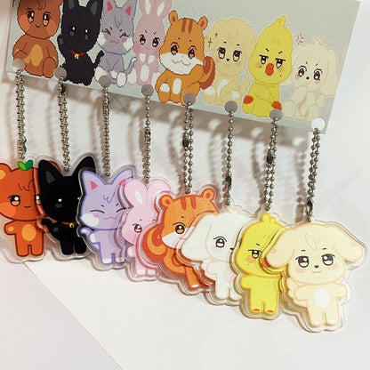 [NEW] Ateez Aniteez Acrylic Keychain Set (8PCS)