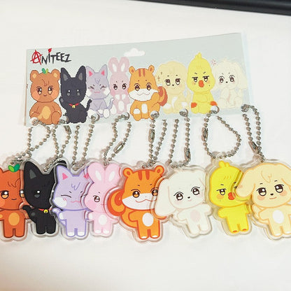 [NEW] Ateez Aniteez Acrylic Keychain Set (8PCS)