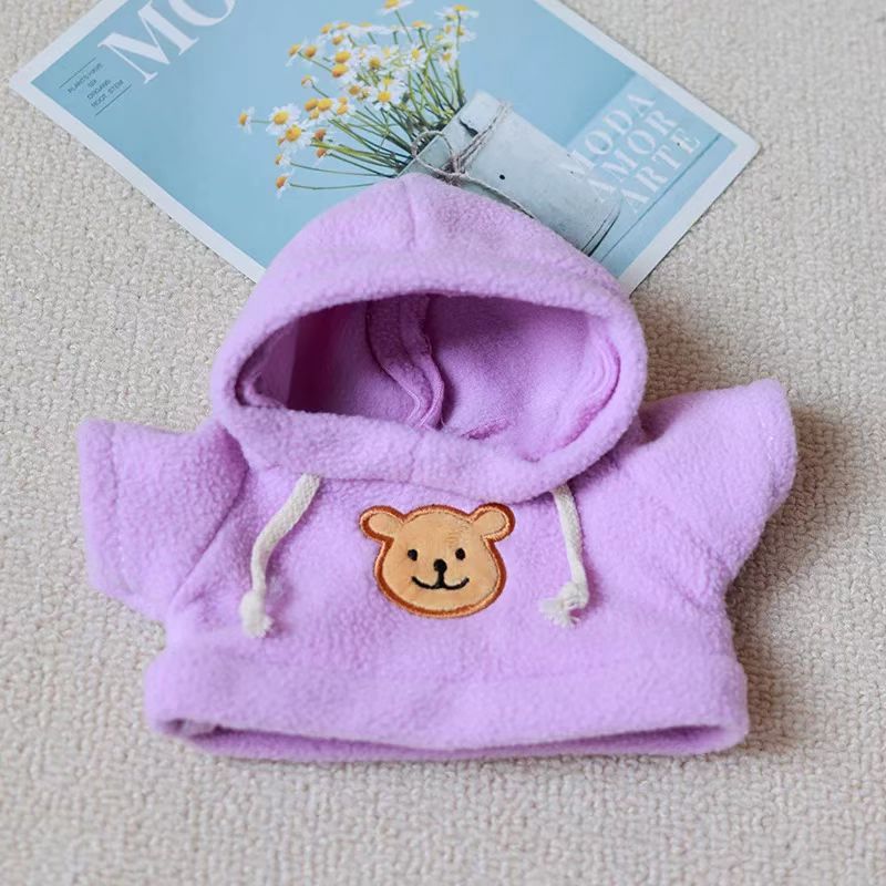 Teddy Patch Hoodie for 20cm Plush