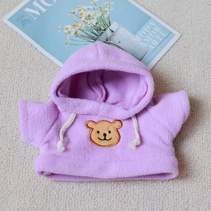 Teddy Patch Hoodie for 20cm Plush