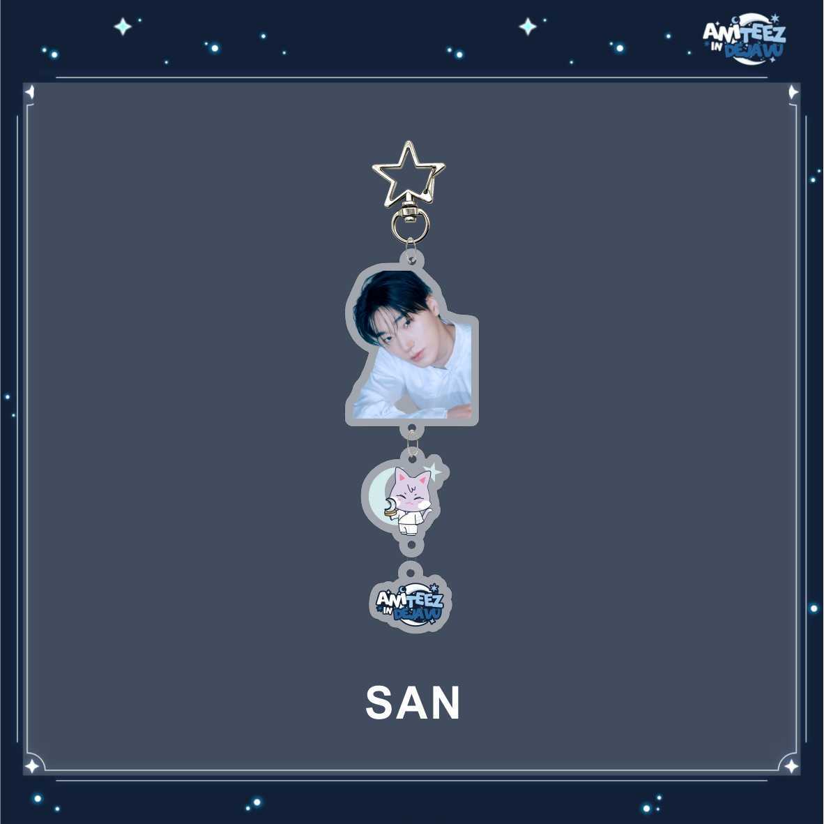 [NEW] Ateez Aniteez In Deja Vu Member Photo Keychain