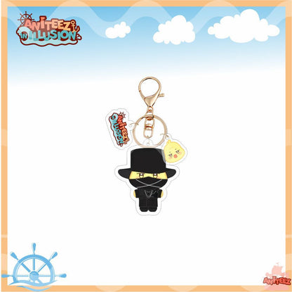 [NEW] Ateez Aniteez Illusion Hat Acrylic Keychain