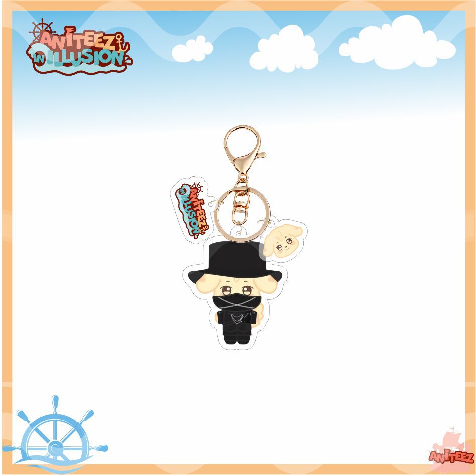 [NEW] Ateez Aniteez Illusion Hat Acrylic Keychain